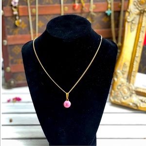 ⚜️Authentic Louis Vuitton Pink & Gold Charm Necklace⚜️